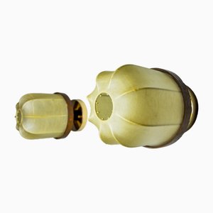 Cocoon Wall Lights in Resin and Pine, 1970, Set of 2
