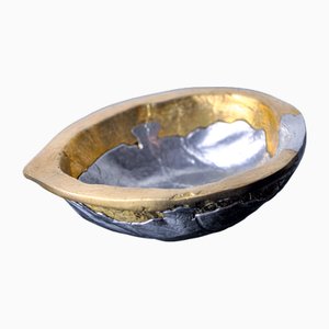 Vide Poche Brutaliste en Noyer par Arte3, 1980