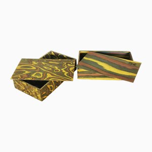 Boxen von Ettore Sottsass für Peyrano-Turin, 1980, 2er Set