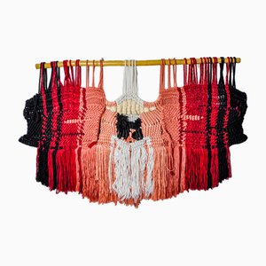 Textured Macrame Wall Tapestry, 1970s