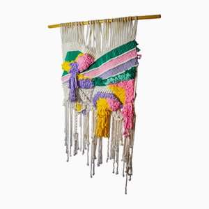 Textured Macrame Wall Tapestry, 1970s