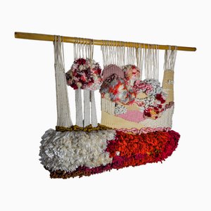 Textured Macrame Wall Tapestry, 1970s