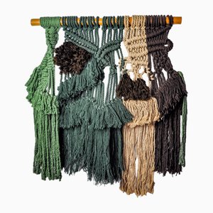 Textured Macrame Wall Tapestry, 1970s