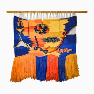 Textured Macrame Wall Tapestry, 1970s