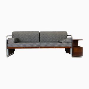 Sofá Bauhaus de acero tubular de Robert Slezak, años 30