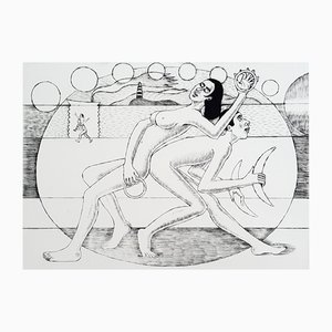 Czeslaw Tumielewicz, In an Ellipse, 2018, Radierung