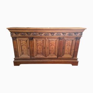 Neo-Renaissance Sideboard in Walnut, 1980s