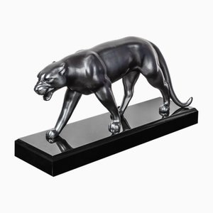 R. Rochard, Sculpture Panthère, 1920s, Métal