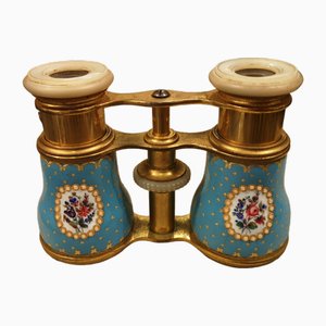 Gafas de teatro esmaltadas en azul