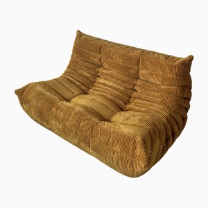 Sand Corduroy Togo 2-Seat by Michel Ducaroy for Ligne Roset