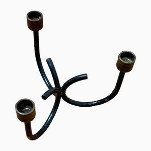 Mid-Century Kerzenständer aus Metall, 1960er