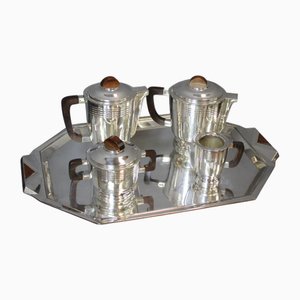 Coffee and Tea Service in Silver Metal, 1930
