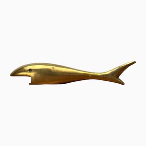 Mid-Century Fish Bottle Opener in Brass, 1960s