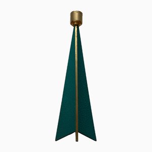 Portacandele Rocket Mid-Century in ottone, anni '60