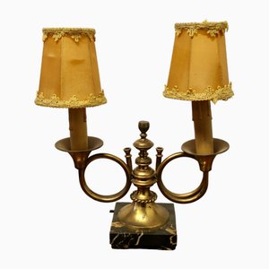French Art Deco Twin Table Lamp, 1930s