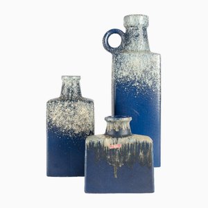 Mid-Century Ceramic Vases from Scheurich, West Germany, 1960s, Set of 3