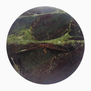 Horloge Murale en Marbre Vert Bordeaux par Euromarmi Store