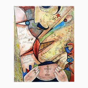 Leszek Rózga, Prostytunia, 2008, Etching and Watercolour on Paper