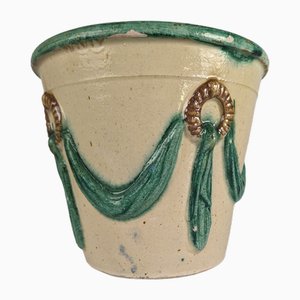 Malagueña Glazed Ceramic Pot, 1940s