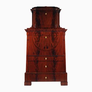 Antique Biedermeier Secretary in Mahogany, 1820