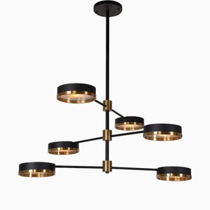 Black Tiered Moscow Chandelier from Pure White Lines