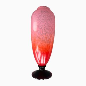 Vaso Art Deco vintage in vetro, 1925