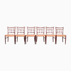 Sedie da pranzo J vintage di Johannes Andersen per Schou Andersen, anni '60, set di 6