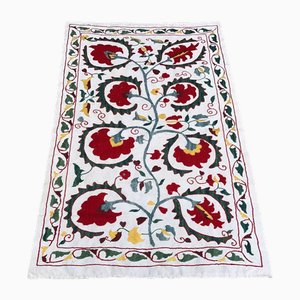 Handmade Suzani Fabric Tapestry, 1980s