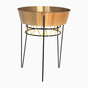 Scandinavian Metal Planter, 1960