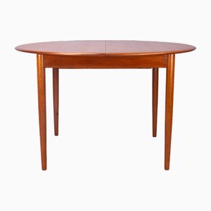 Mesa de comedor extensible modelo Mk216 danesa de teca de Arne Hovmand-Olsen para Mogens Kold, años 60