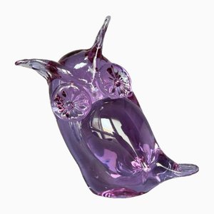 Chouette en Verre de Murano Néodyme Alexandrite par Licio Zanetti, 1960s