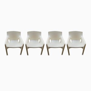 Gaudi Dining Chairs by Vico Magistretti for Artemide, 1970s, Set of 4