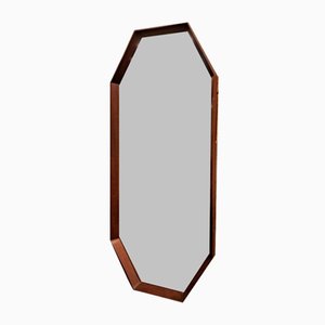 Hexagonal Mirror in Teak, 1960s