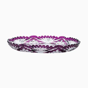 Baccarat Fruit Bowl in Violet Crystal, 1930