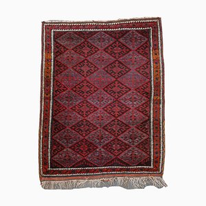Rug in Red and Gray Tones