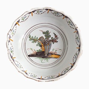 18th Century Faience Pannier Serving Bowl from Nevers
