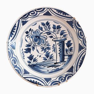 Early 19th Century Faience Vase & Flowers Dish from Vron