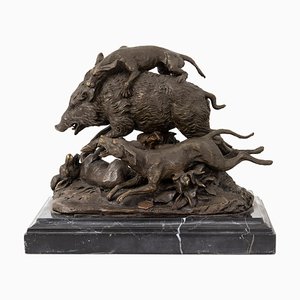 Struggle Sculpture from Mêne, Pierre-Jules