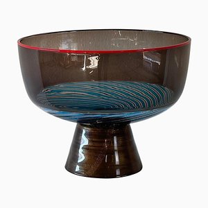 Vaso in vetro di Murano di Yoichi Ohira per Vetreria De Majo, anni '90