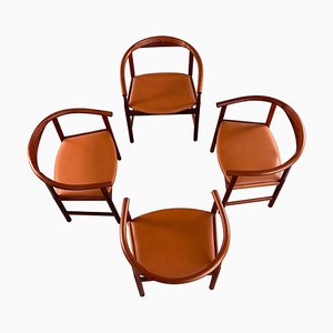 Sedie da pranzo PP203 attribuite a Hans J. Wegner per PP Møbler, Danimarca, 1969, set di 4