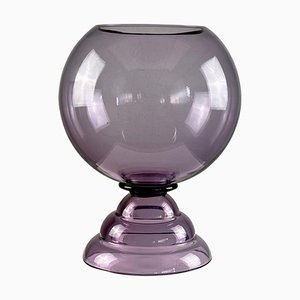Vase Boule Vintage en Verre attribué à Daum Nancy, 1970s