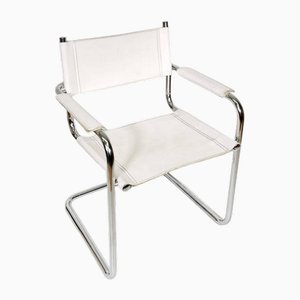 Italienischer Bauhaus Modell Studi Schreibtischstuhl von Mart Stam & Marcel Breuer, 1970er