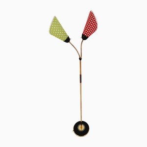 Vintage Floor Lamp in Brass, 1950s
