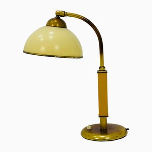 Art Deco Bakelite and Brass Table Lamp, 1960s