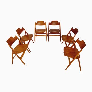 Austrian Model SE18 Folding Chair by Egon Eiermann for Wilde & Spieth, 1950s