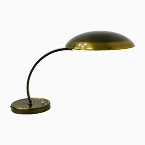 Lámpara de escritorio Bauhaus modelo 6751 de latón de Christian Dell para Kaiser Leuchten, años 50