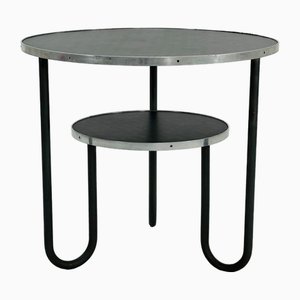 Bauhaus Tisch aus Stahlrohr von Mauser Works Waldeck, 1950er
