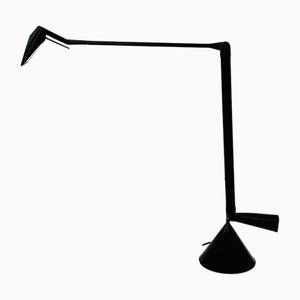 Black Aluminum Zelig Table Lamp by Walter A. Monici for Lumina, 1980s