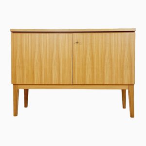 Mid-Century German Oak Record Cabinet or Sideboard from FLB Möbel Fabrik, 1950s