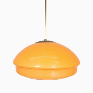 Space Age Orange Hanging Lamp by Guzzini for Meblo, 1960s